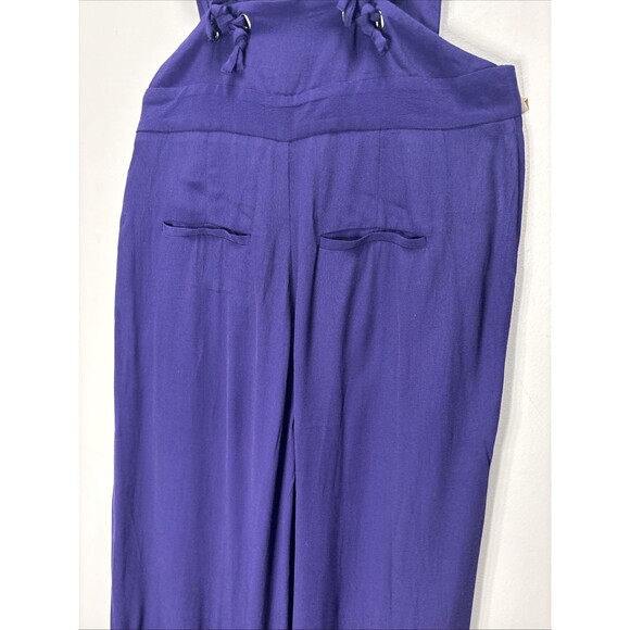 Anthropologie by Maeve Women’s Wide-Leg Jumpsuit blue sz 2 - Picture 14 of 16
